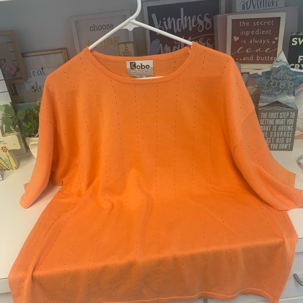 Size 2X-Made by Kobe- Orange Top- Go Vols!